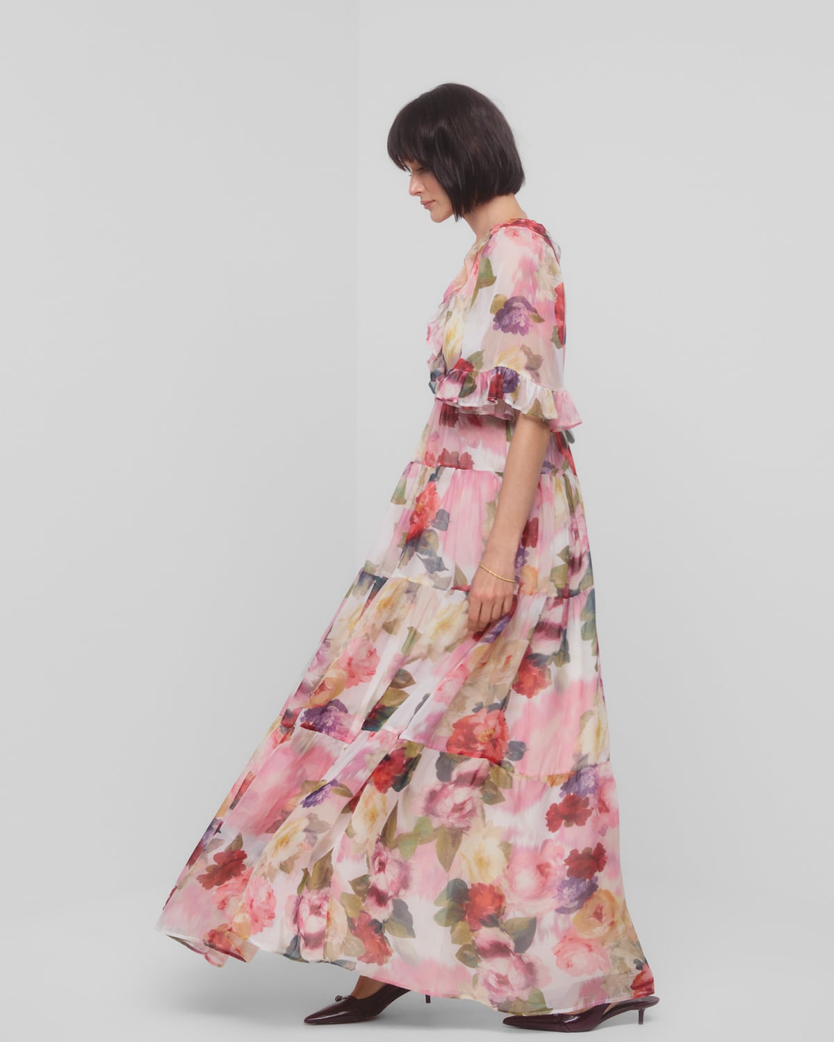 Organza Ruffle Dress, Breeze. Image #5