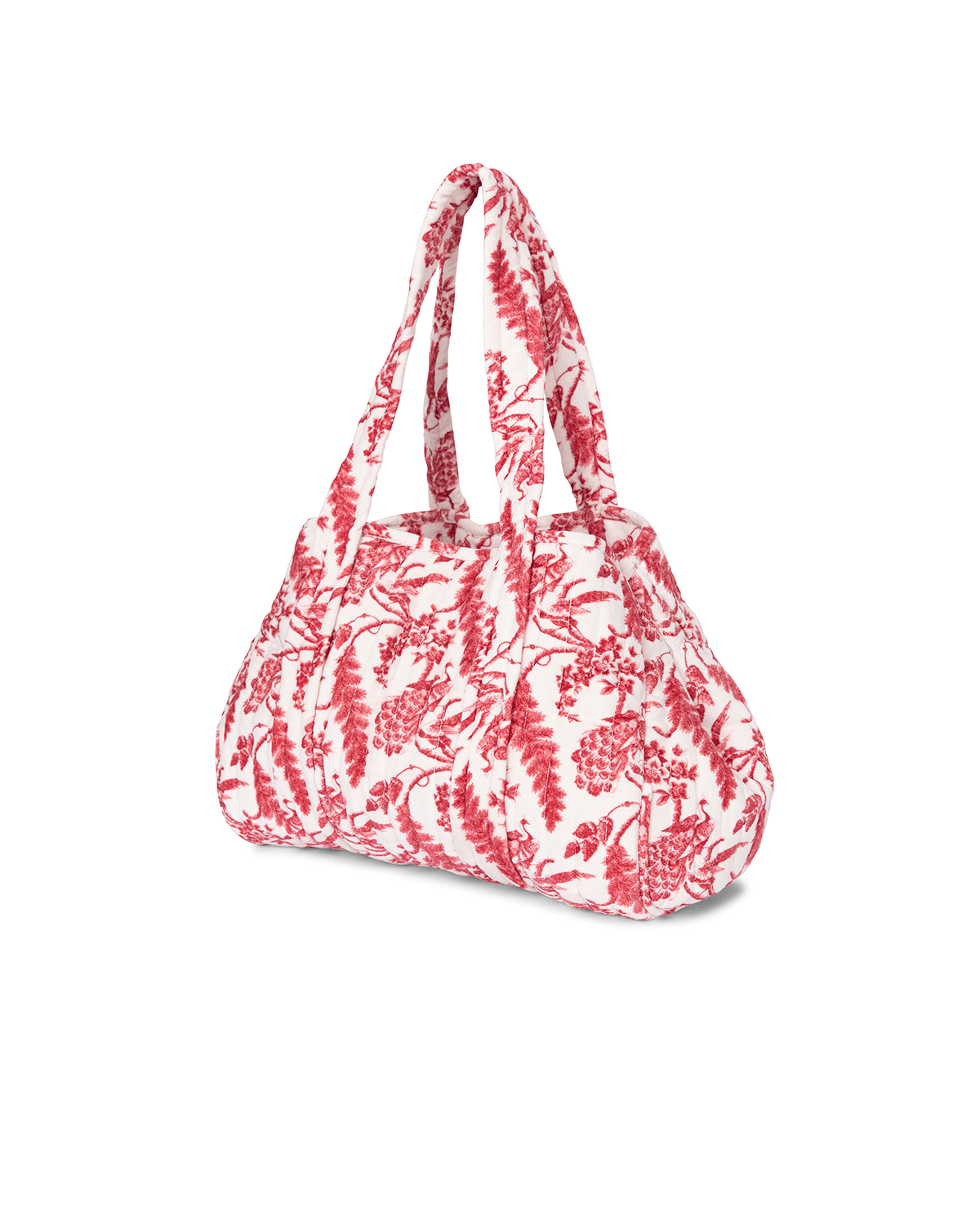 Tote Bag Velvet, Vintage Bird. Image #1