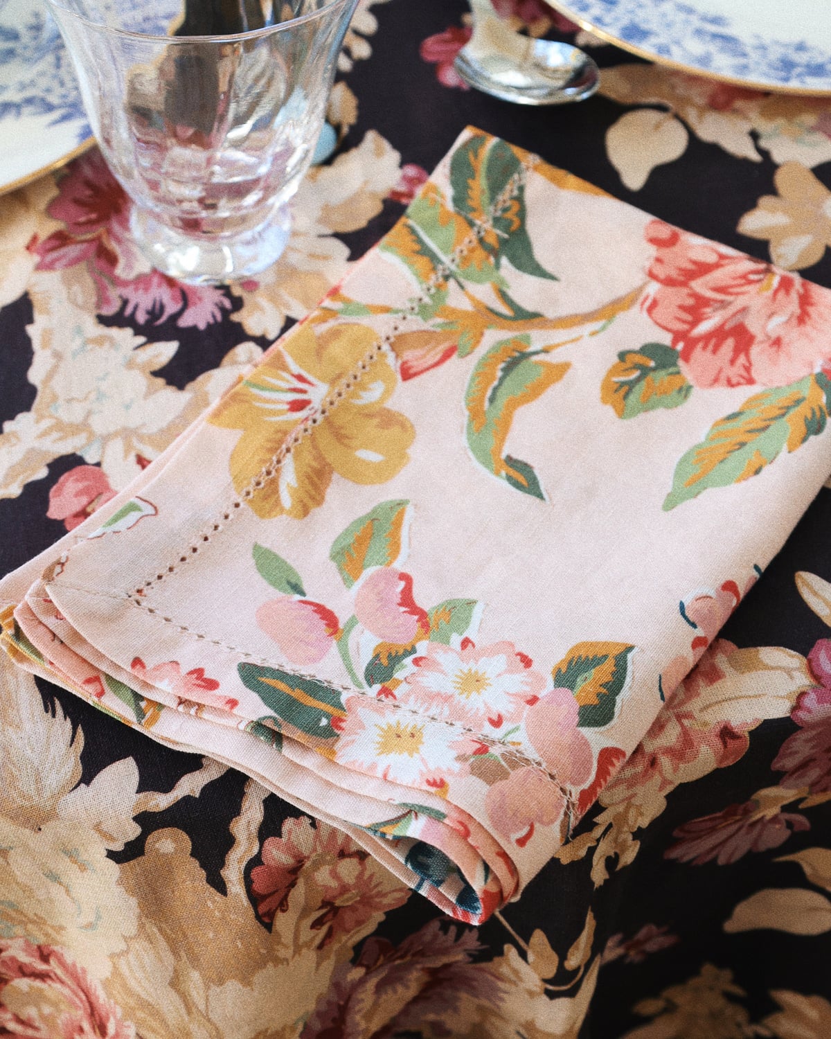 Linen Kitchen Towel, Bright Field. Image #1