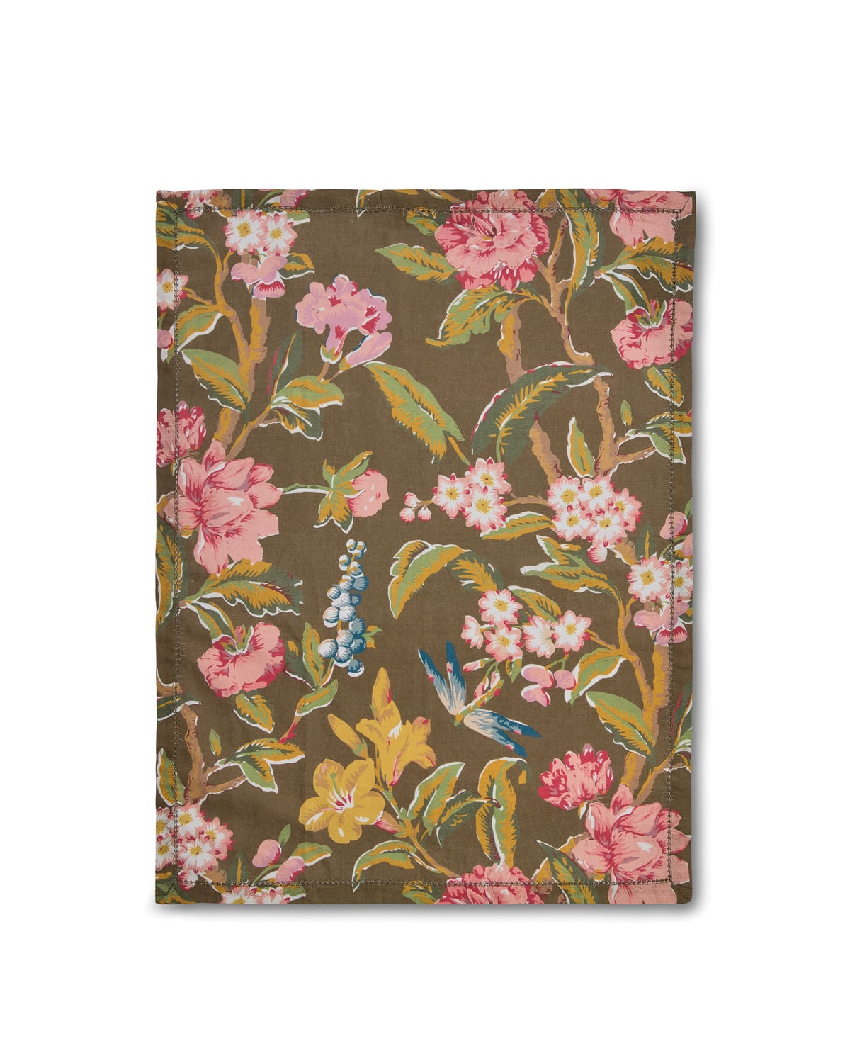 Linen Kitchen Towel, Green Field. Image #1