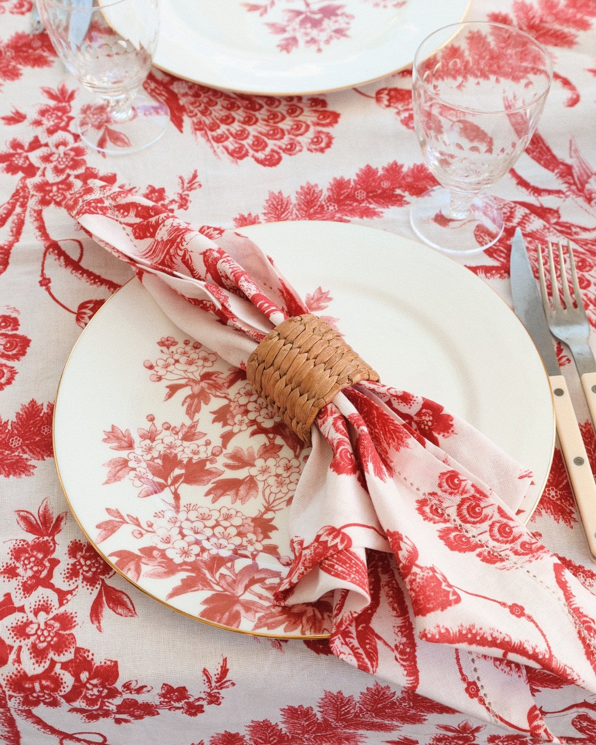 Linen Table Cloth 130x300, Birds. Image #4