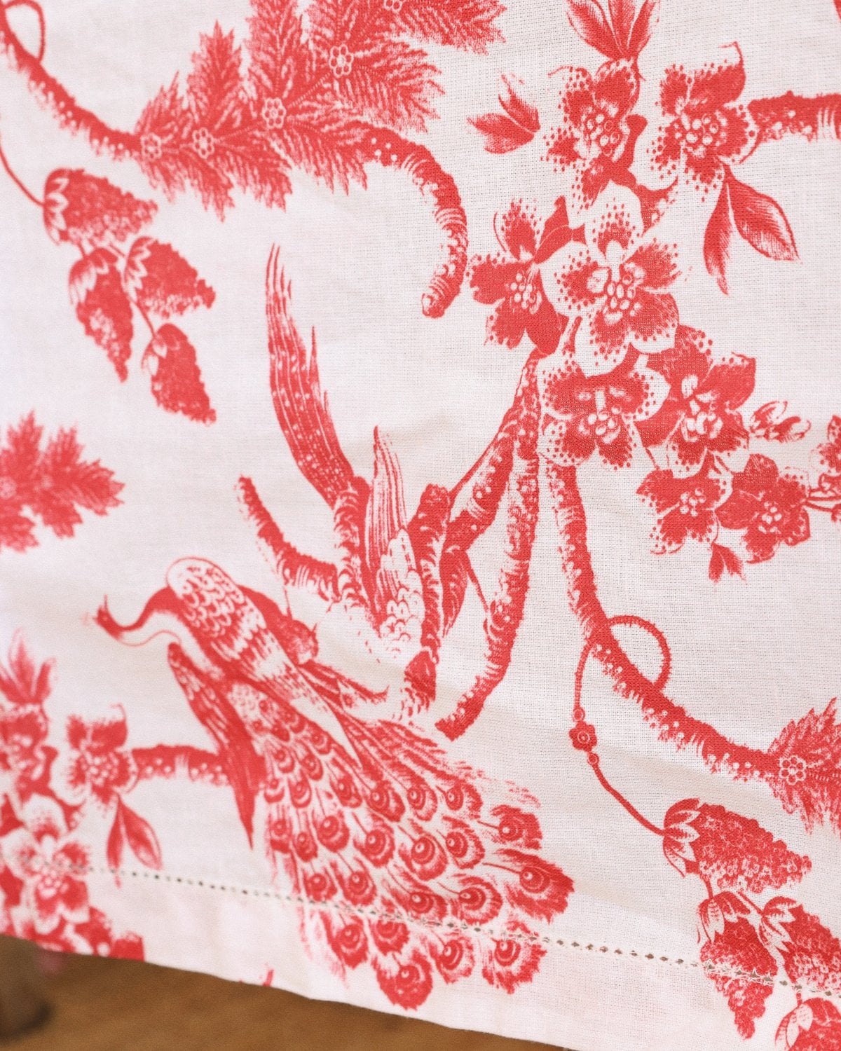 Linen Table Cloth 130x300, Birds. Image #5