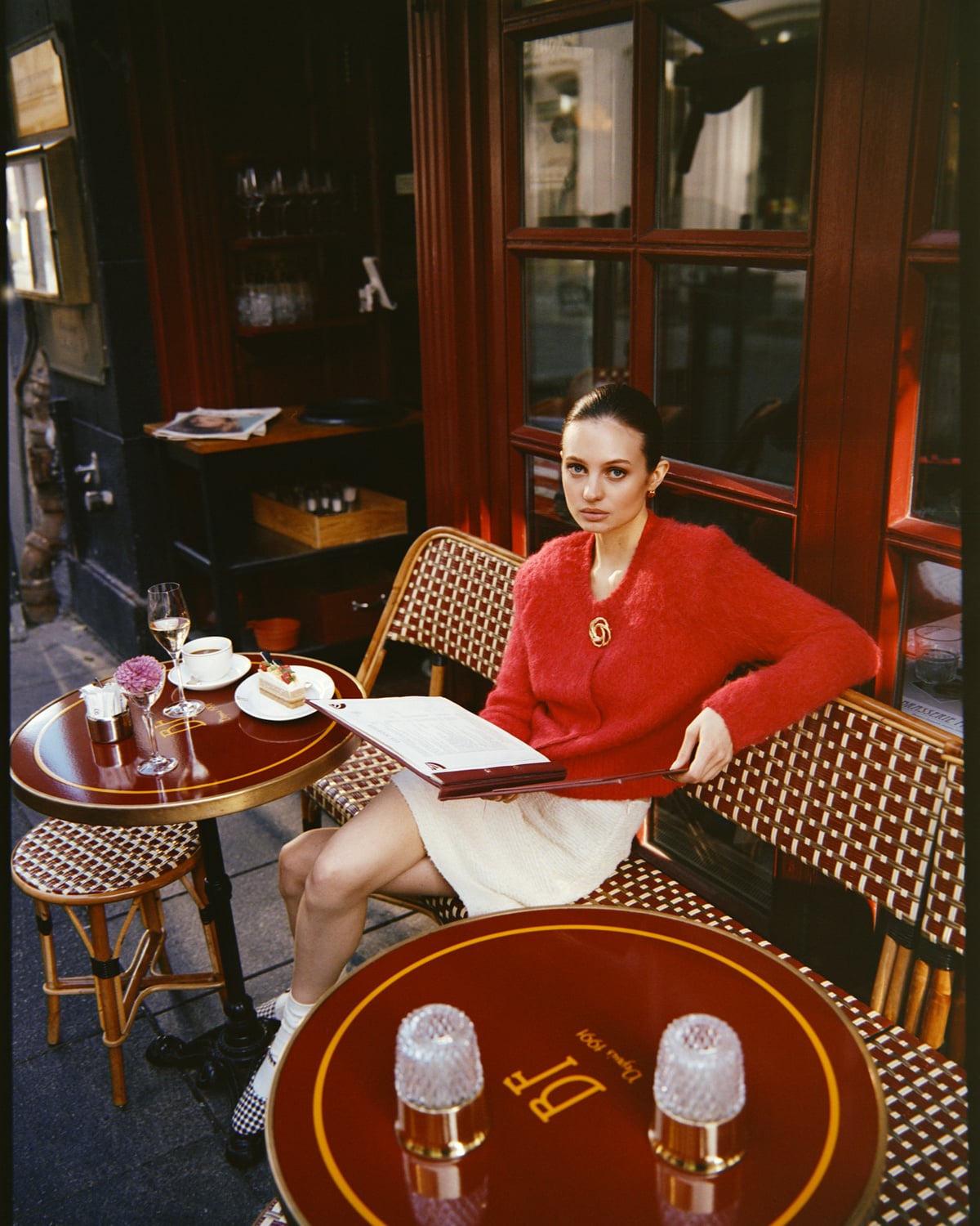 Bouclé Skirt, Off White. Image #4