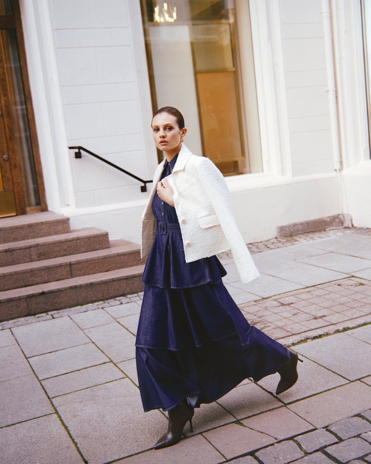 Bouclé Jacket, Off White. Image #2