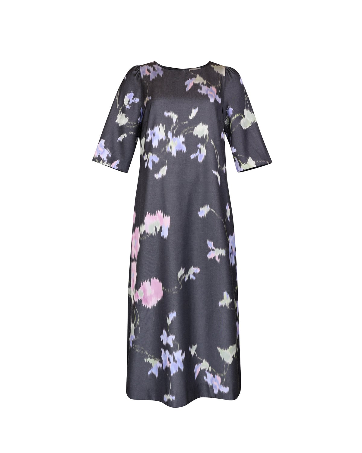 Tailored Satin Shift Dress, Cascade. Image #1