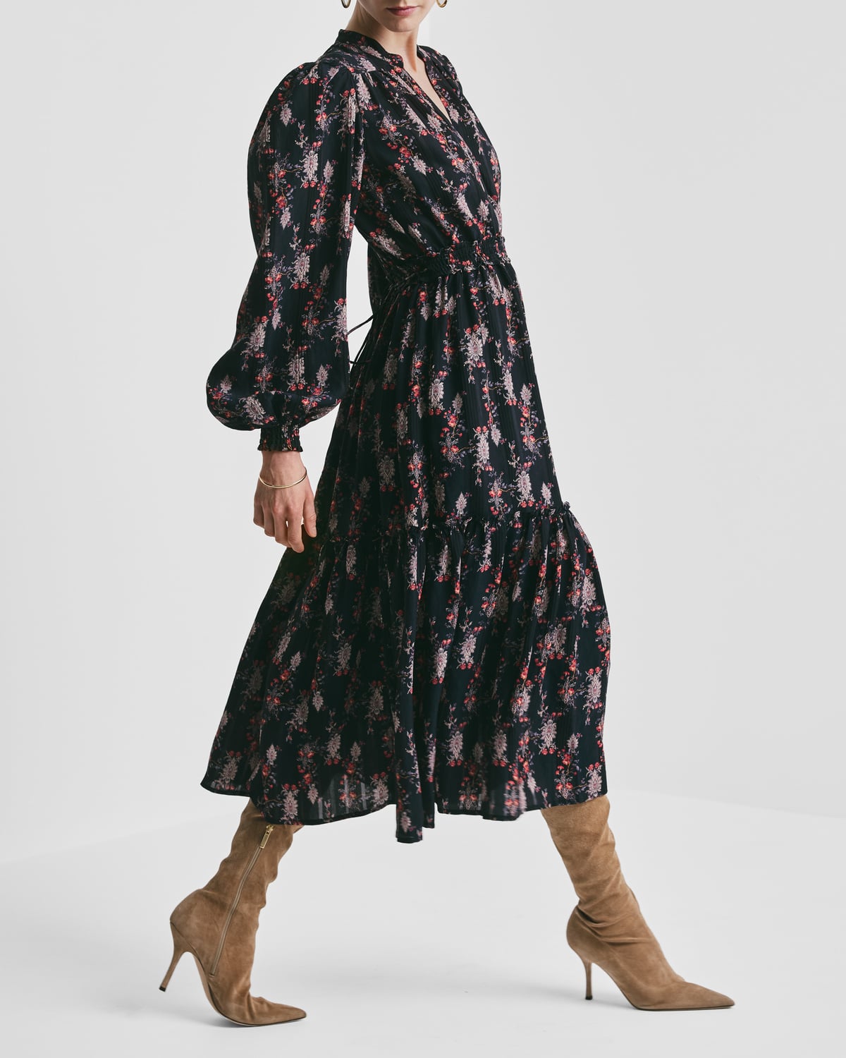 Bohemian Midi Dress, Midnight Paisley. Image #4