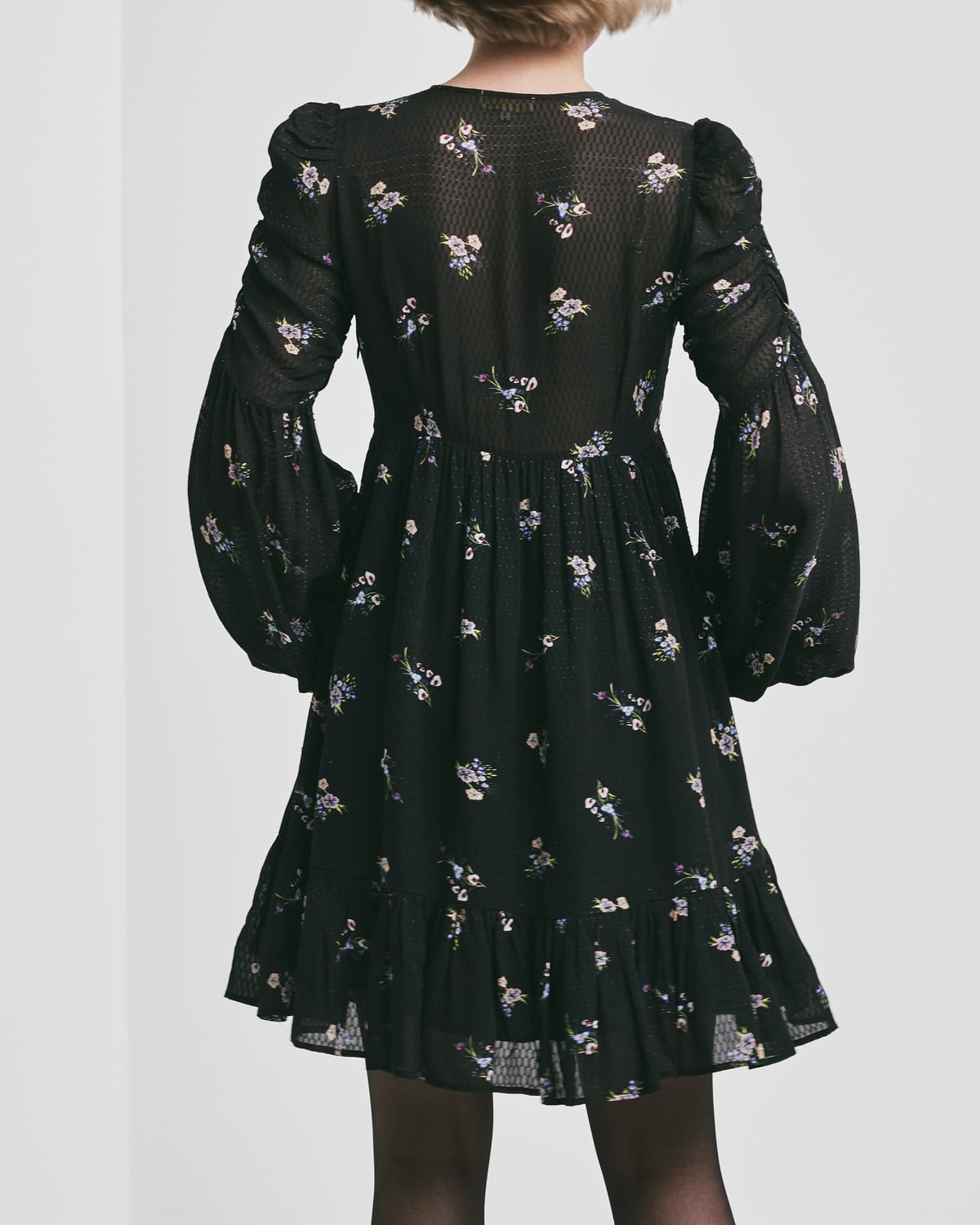 Georgette Mini Dress, Flower Field. Image #4