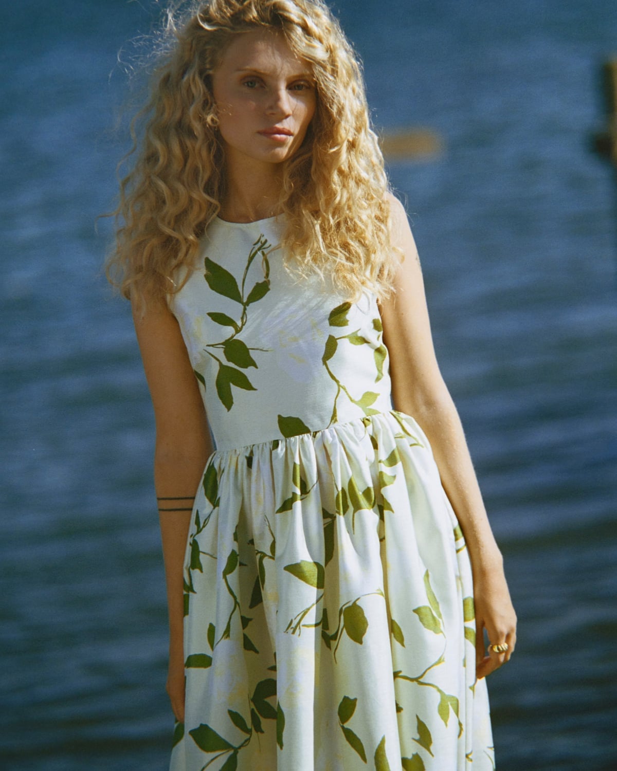 Taffeta Midi Dress, Soft pastel. Image #2