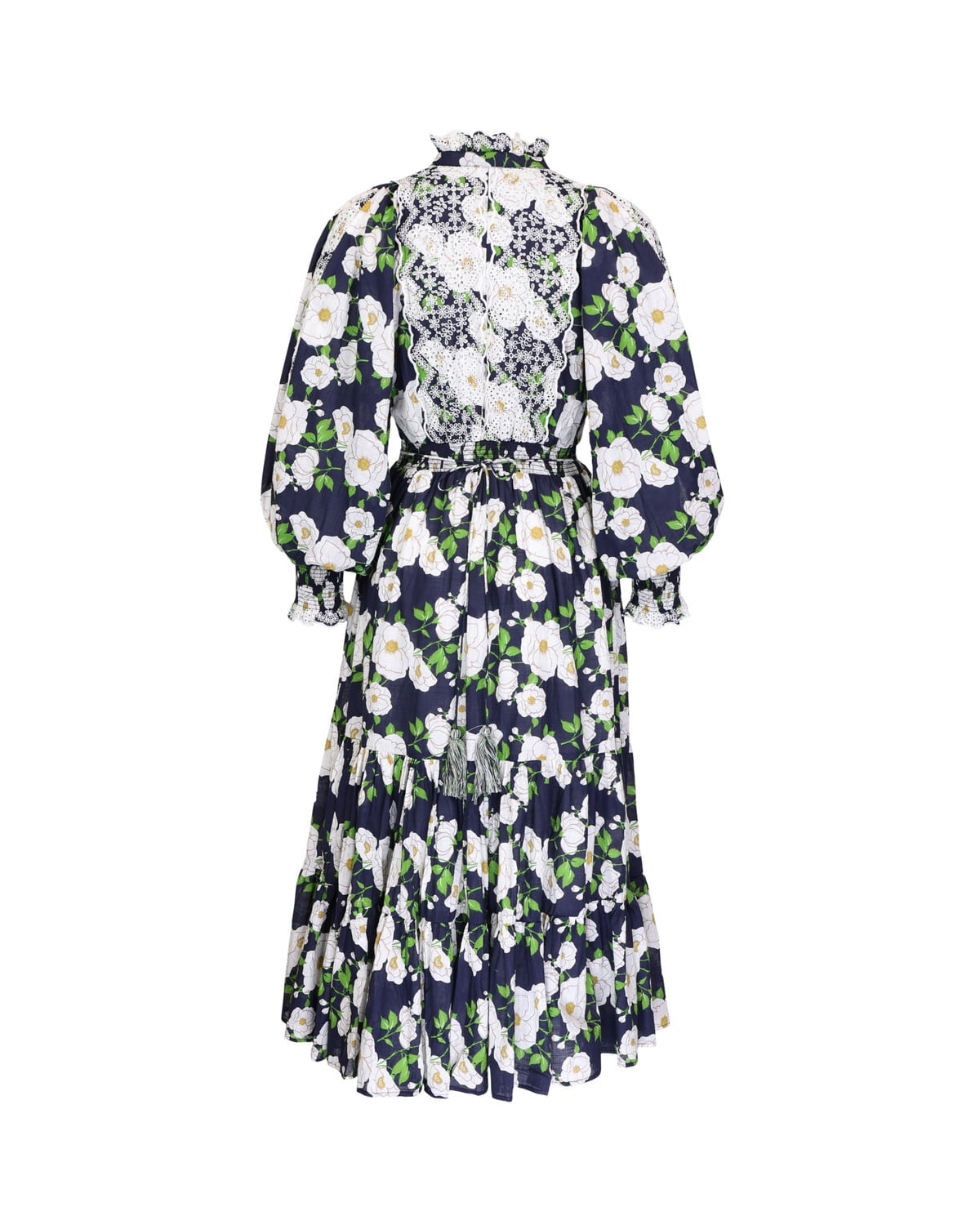 Cotton Slub Midi Dress, Bright Garden. Image #4