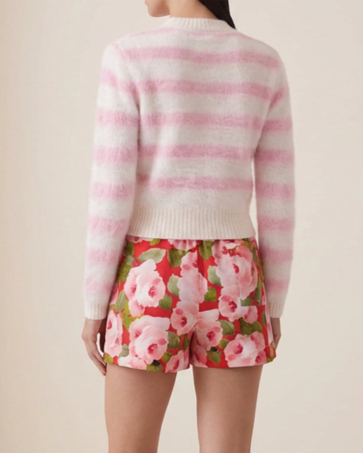 Silk Shorts, Rouge Fleur. Image #3