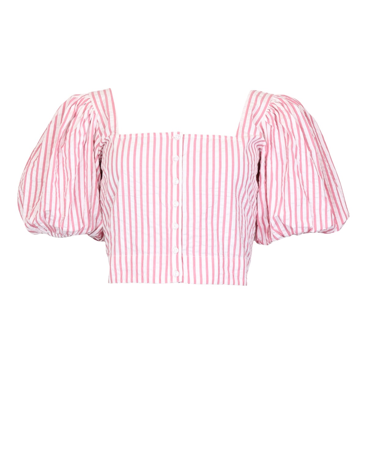 Seersucker Top, Pink Stripe. Image #1