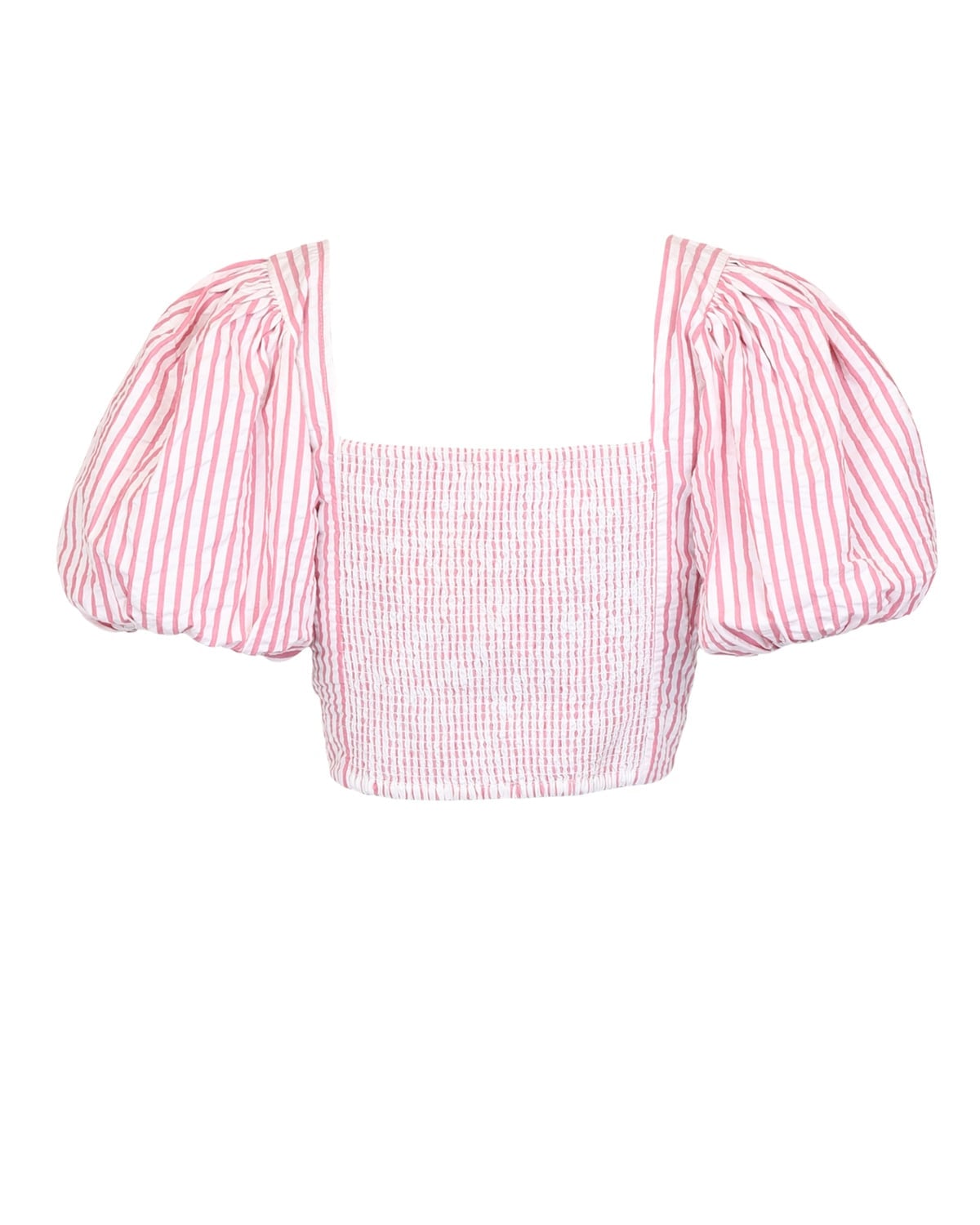 Seersucker Top, Pink Stripe. Image #2