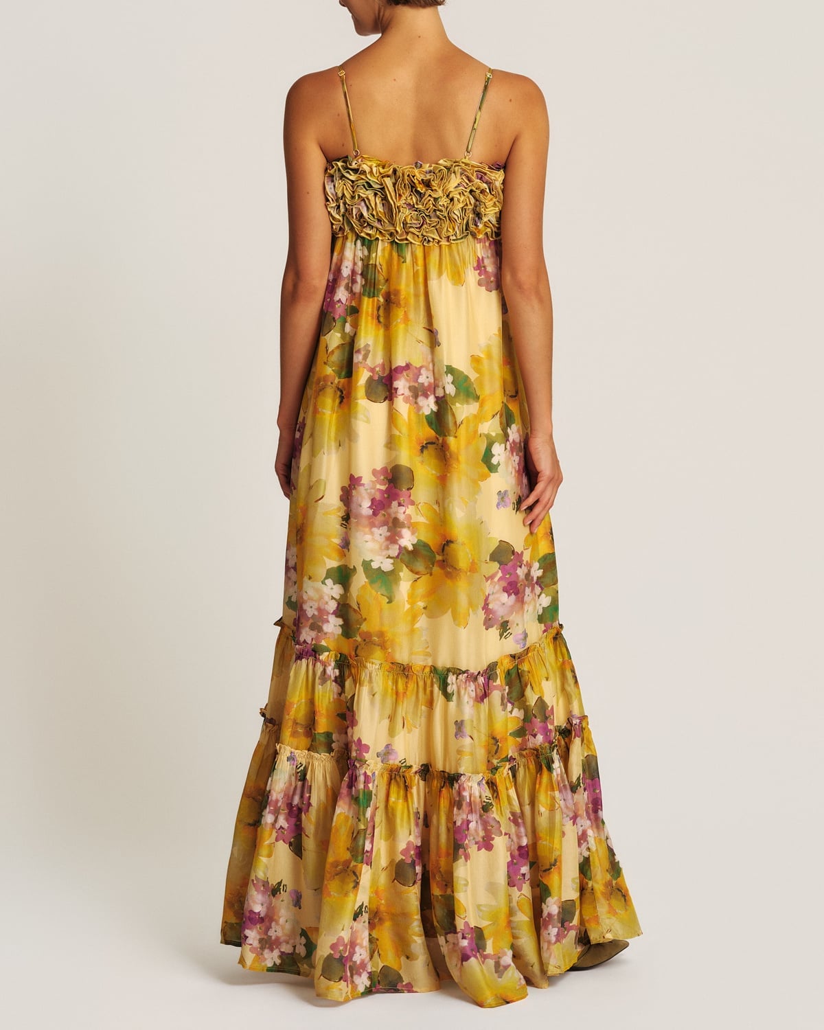 Organza Strap Dress, Sunflower. Image #4