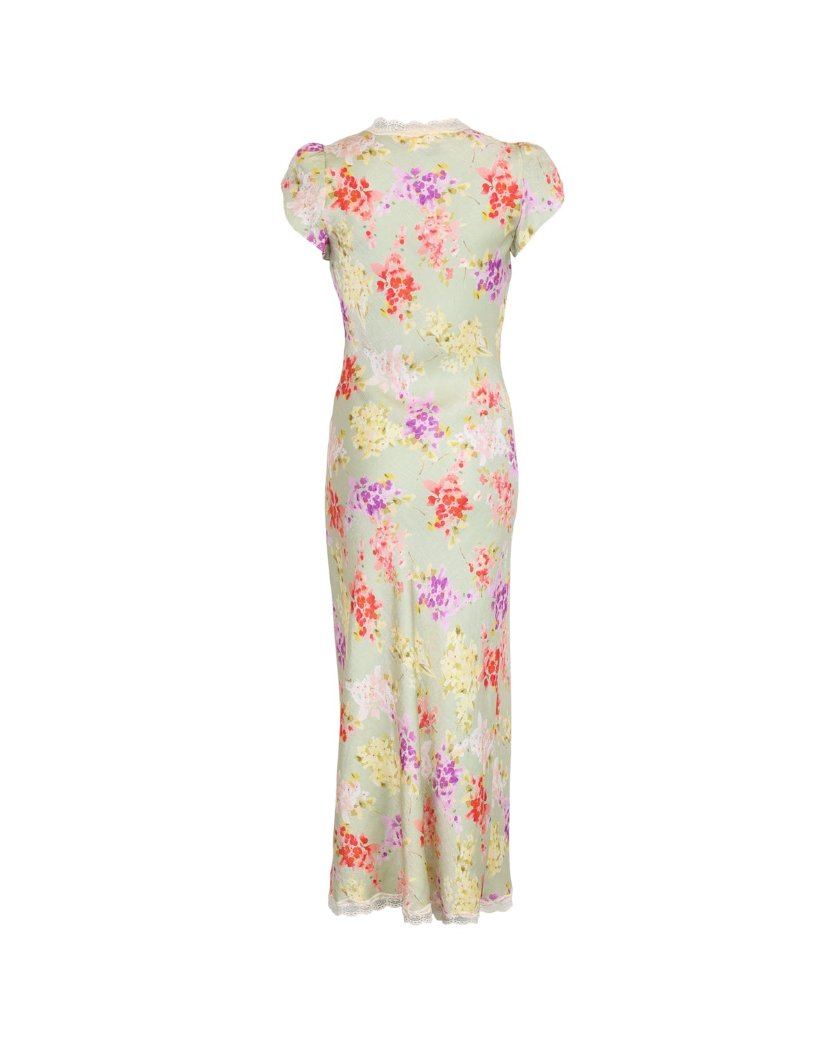 Shiny V-Neck Dress, Vintage Bouquet. Image #5