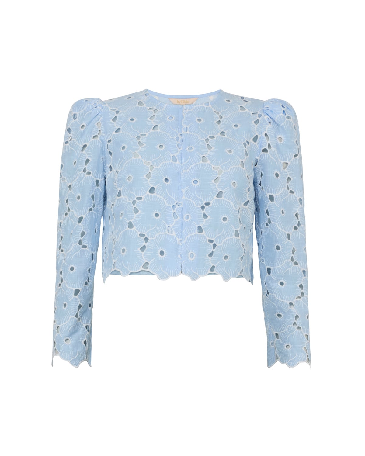 Broderie Anglaise Jacket, Light Blue. Image #1