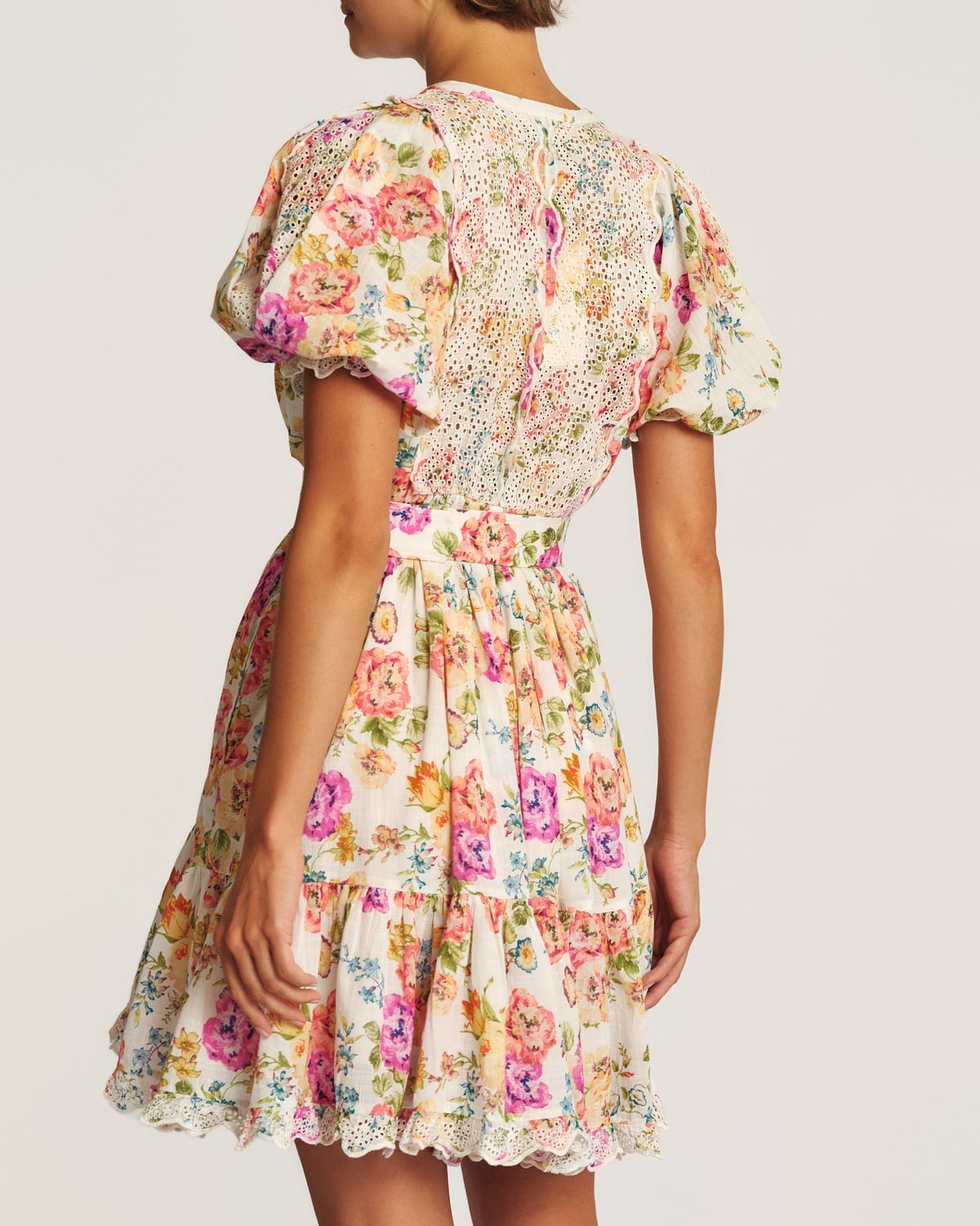 Cotton Slub Shift Dress, Flora. Image #2