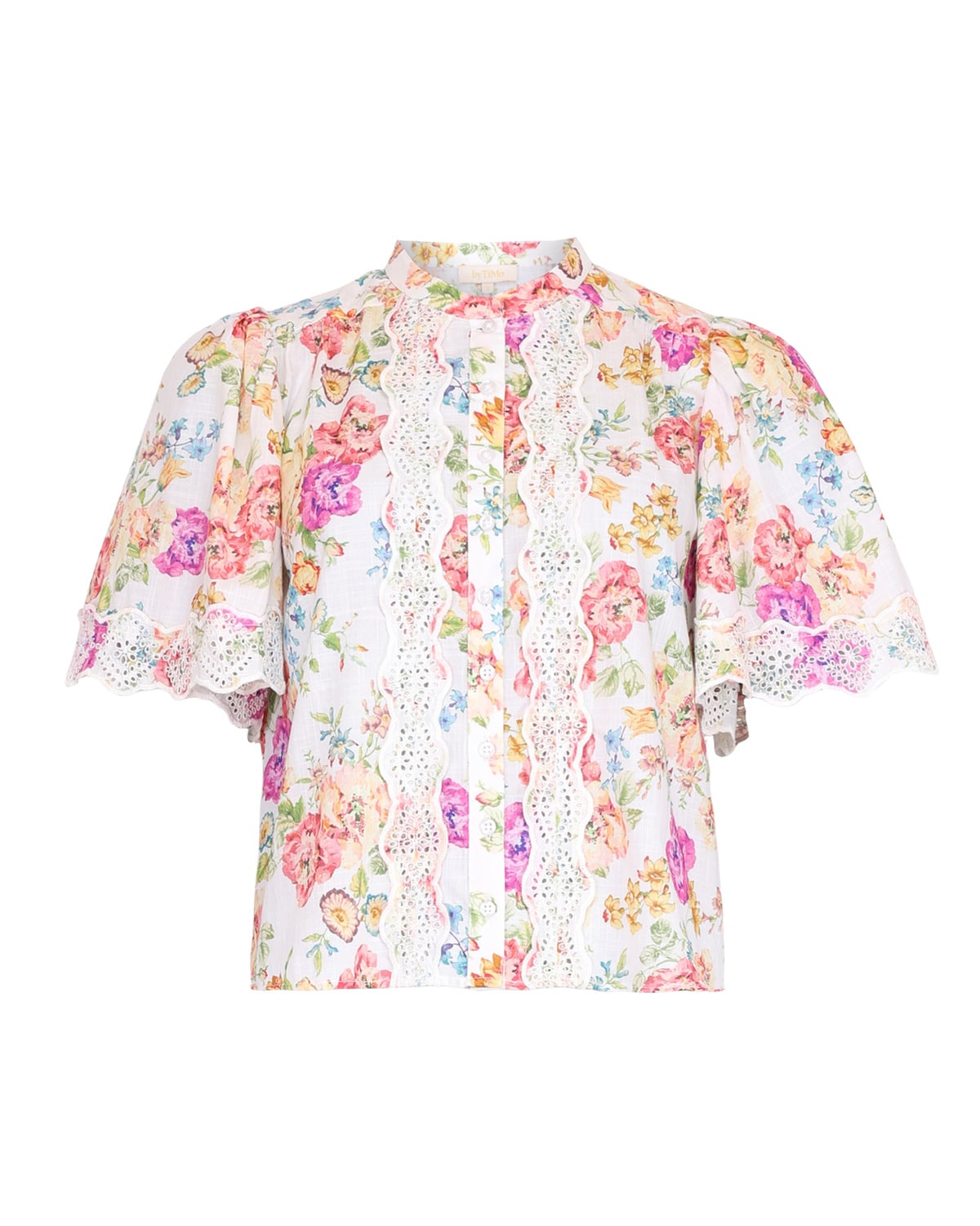 Cotton Slub Blouse, Flora. Image #1