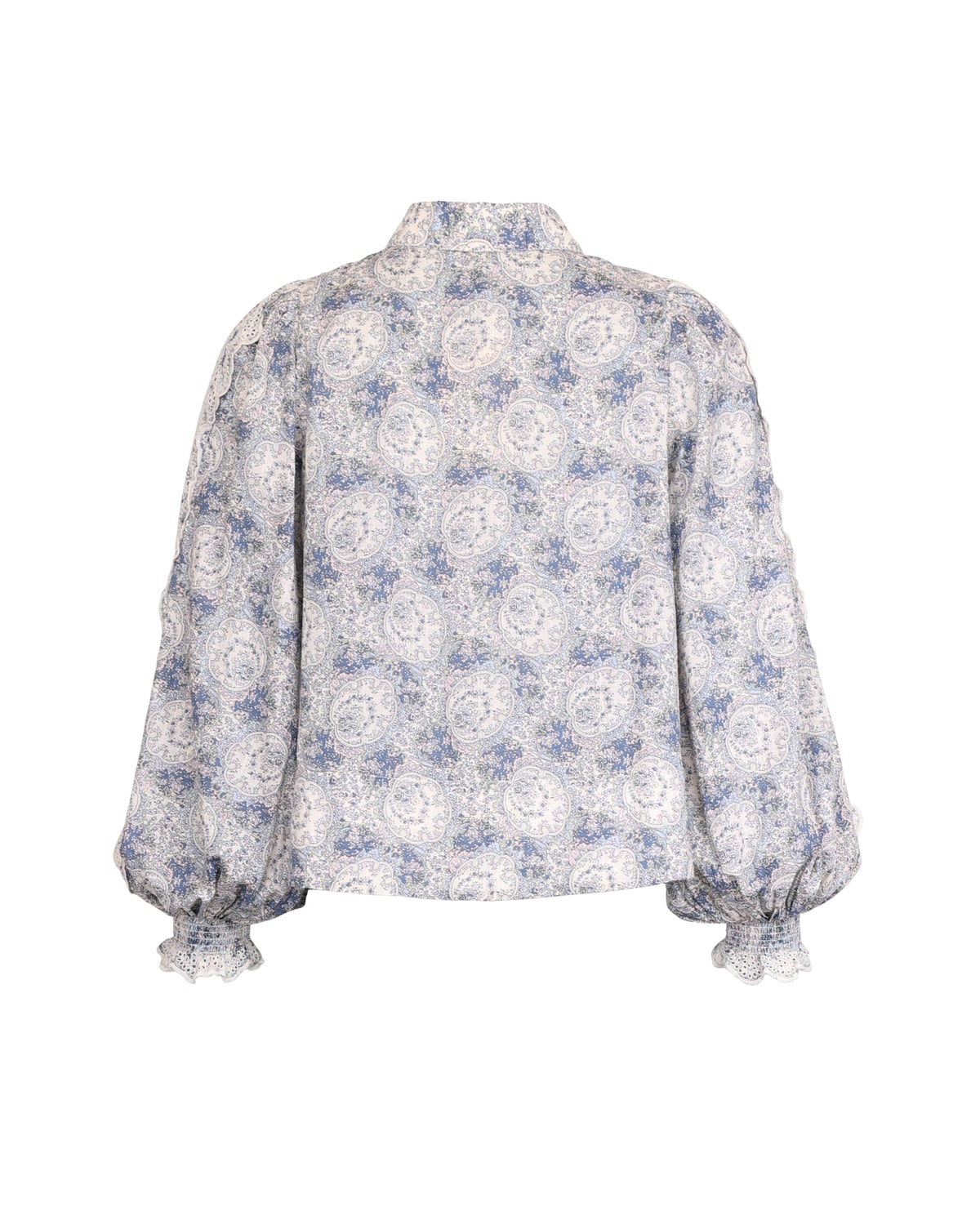 Cotton Slub Shirt, Blue Paisley. Image #2